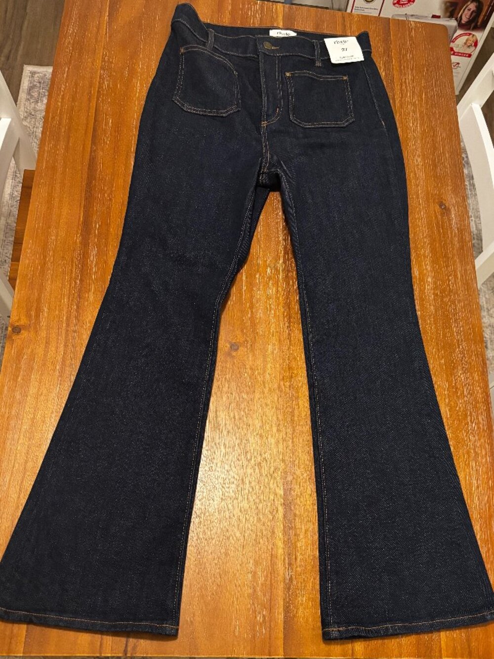 NWT Loft Rivete Slim Flare Jeans (Size 27P)
